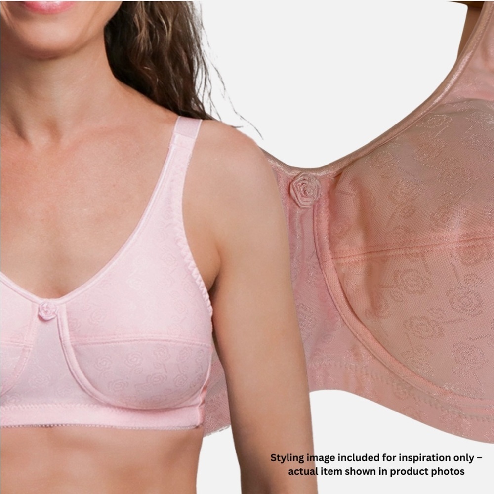ABC 103 The Rose Contour Bra Wire Free Mastectomy Bra 40B Pink NEW